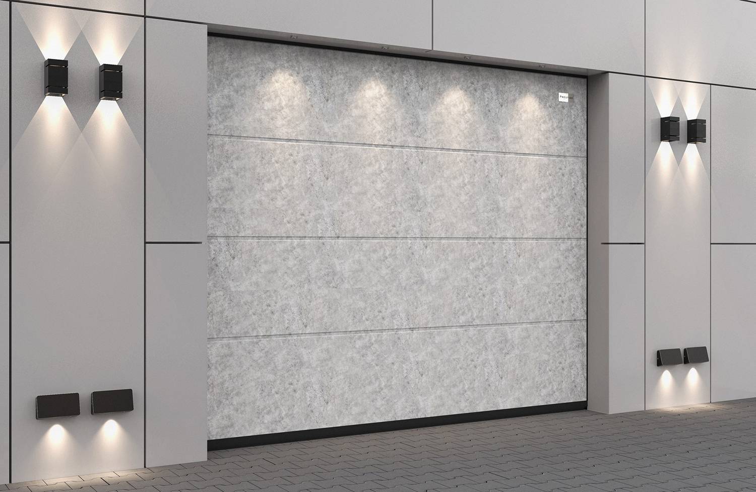 Секционные ворота с фотопечатью